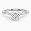 Moissanite Aimee Marquise Diamond Ring (1/4 ct. tw.) in 18K White Gold