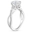 18KW Sapphire Garland Diamond Ring, smalltop view