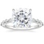 18KW Moissanite Versailles Diamond Ring (1/3 ct. tw.), smalltop view
