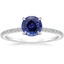 18KW Sapphire Demi Diamond Ring (1/3 ct. tw.), smalltop view