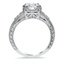 Vintage-Inspired Diamond Ring with Hand Engraving and Milgrain Details, smallside view