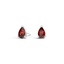 Pear Garnet Stud Earrings 