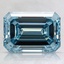 2.56 Ct. Fancy Intense Blue Emerald Lab Created Diamond
