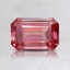 0.97 Ct. Fancy Purplish Red Emerald Lab Created Diamond
