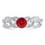 Custom Ruby Knot Ring