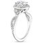 18KW Morganite Luxe Willow Halo Diamond Ring (2/5 ct. tw.), smalltop view