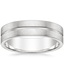 Matte Grooved Wedding Ring 