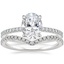 18K White Gold Viviana Diamond Ring (1/4 ct. tw.) with Flair Diamond Ring (1/6 ct. tw.)