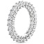 18K White Gold Radiant Eternity Diamond Ring (3 ct. tw.), smallside view
