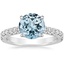 PT Aquamarine Sienna Diamond Ring (3/8 ct. tw.), smalltop view
