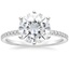 PT Moissanite Six-Prong Luxe Ballad Diamond Ring, smalltop view