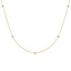 18K Yellow Gold Bezel Strand 14 in. Diamond Necklace (1/4 ct. tw), smalladditional view 1