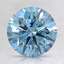 1.79 Ct. Fancy Greenish Blue Round Lab Created Diamond