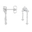 14K White Gold Allira Lab Diamond Chain Earrings, smalladditional view 1