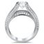 Pave Diamond Cathedral Ring, smallside view