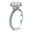 Curved Gallery Halo Diamond Ring, smallview