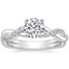 18K White Gold Braided Vine Diamond Ring (1/4 ct. tw.), smalltop view