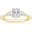 18K Yellow Gold Petite Opera Diamond Ring (1/4 ct. tw.), smalltop view