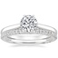 18K White Gold Simply Tacori Crown Diamond Ring with Simply Tacori Diamond Ring (1/5 ct. tw.)