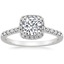 18K White Gold Odessa Diamond Ring (1/5 ct. tw.), smalltop view