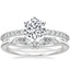 18K White Gold Six Prong Petite Shared Prong Diamond Ring (1/5 ct. tw.) with Yvette Diamond Ring
