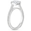 18K White Gold Jade Trau Satin Esthética Solitaire Ring, smallside view