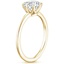 18K Yellow Gold Eight Prong Petite Elodie Ring, smallside view
