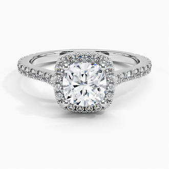 Luxe Odessa Halo Diamond Ring - Brilliant Earth