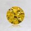 0.74 ct. Lab Created Fancy Vivid Yellow Round Diamond