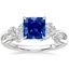 Sapphire Summer Blossom Diamond Ring (1/4 ct. tw.) in Platinum