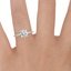18K White Gold Luxe Ballad Diamond Ring (1/4 ct. tw.), smallzoomed in top view on a hand