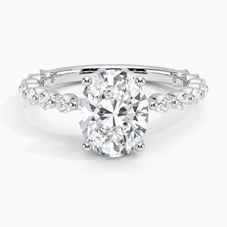 Shared Prong Diamond Bead Setting