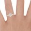 14K Rose Gold Luxe Sienna Diamond Ring (1/2 ct. tw.), smallzoomed in top view on a hand