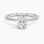 18K White Gold Petite Viviana Diamond Ring (1/6 ct. tw.), smalltop view