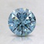 0.95 Ct. Fancy Blue Round Lab Created Diamond