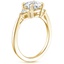 18K Yellow Gold Esprit Diamond Ring, smallside view