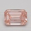 1.04 Ct. Fancy Intense Pink Emerald Lab Created Diamond