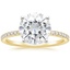 18KY Moissanite Luxe Ballad Diamond Ring (1/4 ct. tw.), smalltop view