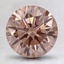2.23 Ct. Fancy Brownish Pink Round Lab Created Diamond