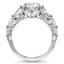 Luxe Oval and Pear Diamond Ring, smallside view
