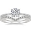 Platinum Luxe Everly Diamond Ring (1/3 ct. tw.) with Flair Diamond Ring (1/6 ct. tw.)