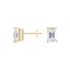 18K Yellow Gold Emerald Cut Diamond Stud Earrings (1 1/2 ct. tw.), smalladditional view 1