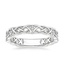 18K White Gold Celtic Knot Diamond Ring, smalltop view