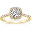 18K Yellow Gold Odessa Diamond Ring (1/5 ct. tw.), smalltop view