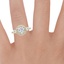 18K Yellow Gold Three Stone Waverly Diamond Ring (3/4 ct. tw.), smallzoomed in top view on a hand