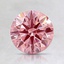 1.15 Ct. Fancy Intense Pink Round Lab Created Diamond