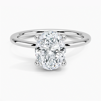 18K White Gold Perfect Fit Solitaire Ring