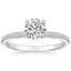 18K White Gold Simply Tacori Luxe Drape Diamond Ring, smalltop view
