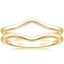 Yellow Gold Chevron Nested Ring Stack