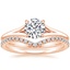 14K Rose Gold Reverie Ring with Flair Diamond Ring (1/6 ct. tw.)